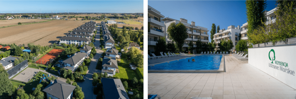 rezydencja ustronie morskie udogodnienia basen kort tenisowy